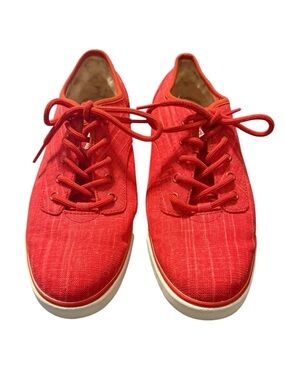 Ugg Halley canvas Red Canvas Lace-Up Sneakers